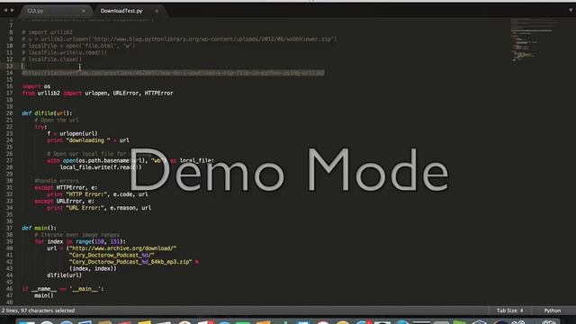 Demo of C++ call Python script to download ZIP file смотреть онлайн