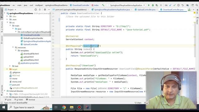 Spring boot MVC Project to Upload & Download File with Example | #springboottutorial смотреть онлайн