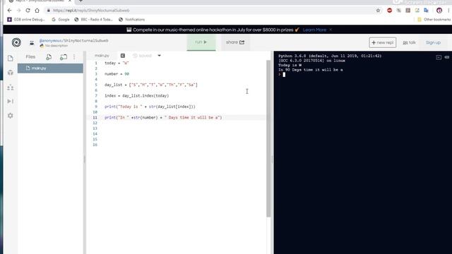 Solving Puzzles with Python - What day is it anyway ? смотреть онлайн