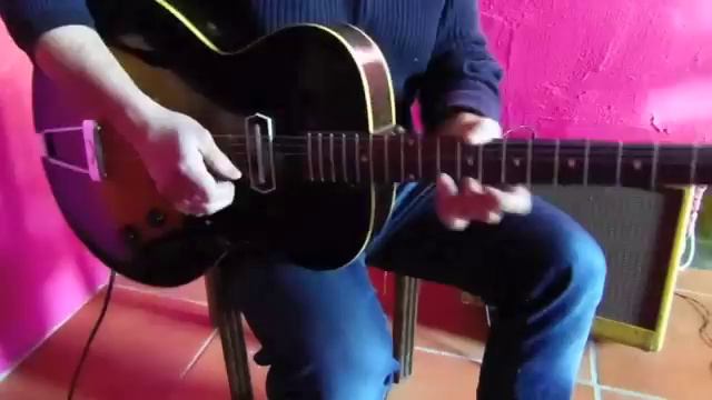 GIBSON ES 125 (1954) - Charlie Christian cc pick up. смотреть онлайн