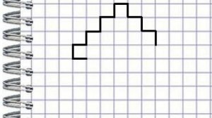 Домик. Графический диктант по клеточкам.