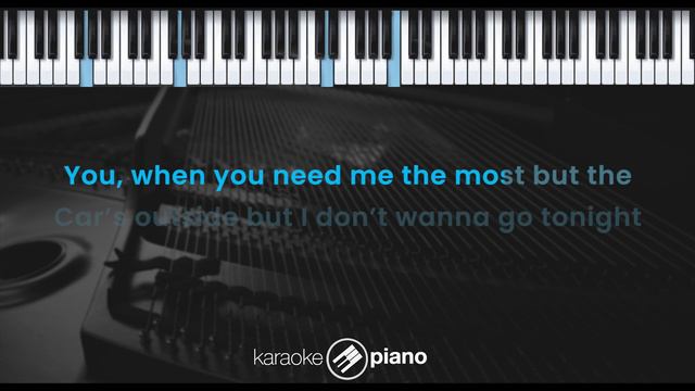 Car's Outside - James Arthur (KARAOKE PIANO - FEMALE KEY) смотреть онлайн