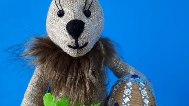 DYI EASTER BUNNY//burlap rabbit. Пасхальный кролик своими руками из джутовой ткани. смотреть онлайн