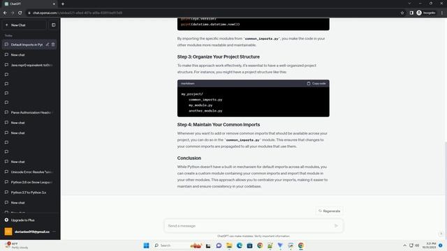 Python Is there a place when I can put default imports for all my modules смотреть онлайн