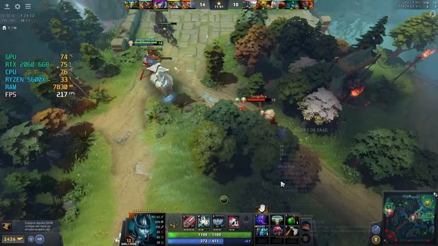 DOTA 2: NVIDIA RTX 2060 6GB with AMD RYZEN 5 5600X FPS TEST 1080P смотреть онлайн