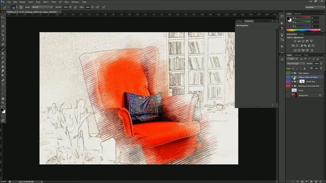 Sketch ps Photoshop Action Tutorial смотреть онлайн