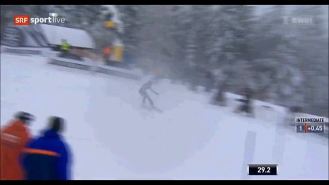 Slalom Kranjska Gora | Anna Swenn-Larsson | Run 1 смотреть онлайн