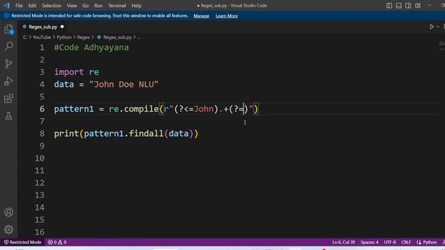 Regex lookahead and lookbehind Hindi | Python смотреть онлайн