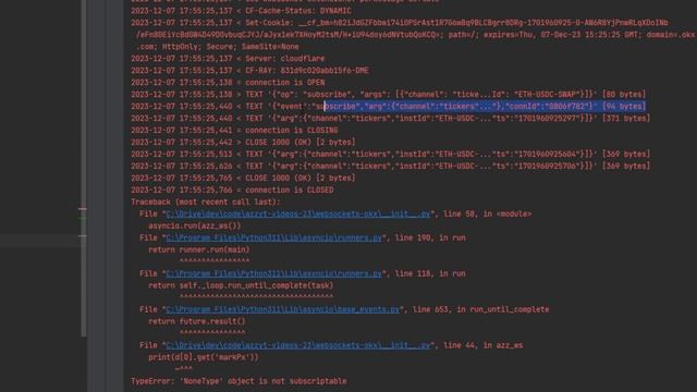 OKX API Websocket + Python ч.2 | Логгирование и Реконнекты. Logging, errors, disconnects/reconnect смотреть онлайн