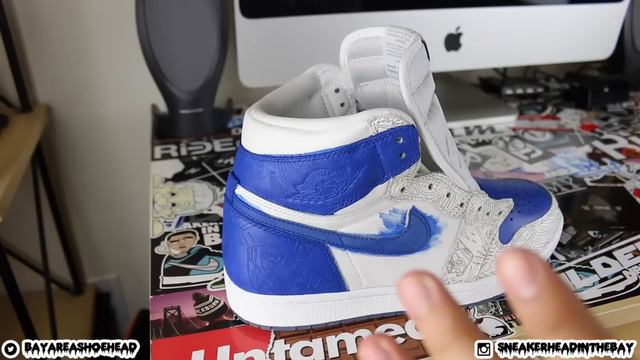 Air Jordan Royal Laser 1 Custom Time-Lapse + Tutorial! смотреть онлайн