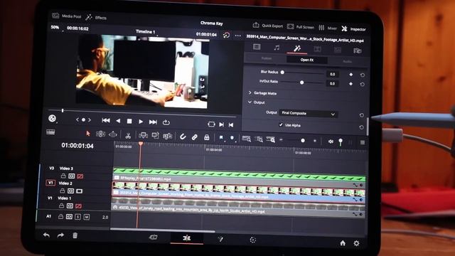 How to remove Green Screen in DaVinci Resolve iPad смотреть онлайн
