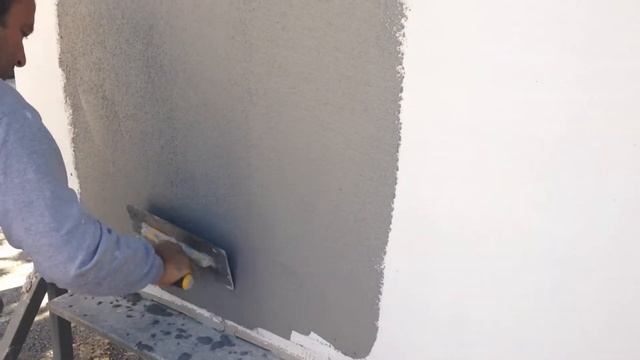 Dış Cephe Kaplaması, Hazır Sıva Uygulama  Extetior Painting Coating Granule 1 Mm Application