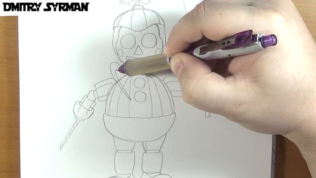 How to draw Smasher Balloon Boy, FNAF, Как нарисовать Смэшер Балун Боя, ФНАФ смотреть онлайн