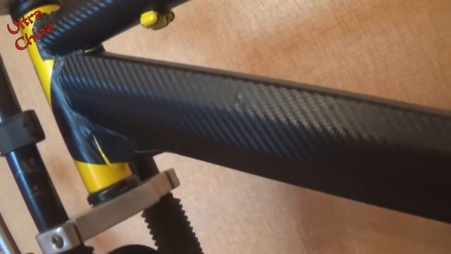 Обклеиваем велосипед пленкой под карбон