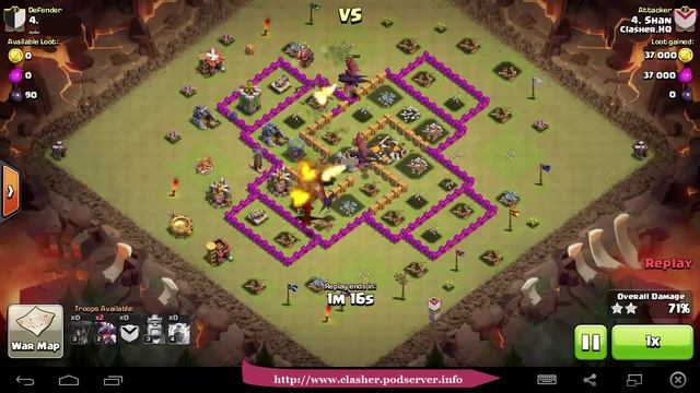 MRK Clasher - Clan War 6 - 10 Dragon & 3 Balloon - TH7 vs TH7 - By Shan смотреть онлайн