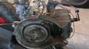 запуск двигателя Suzuki Sepia без скутера