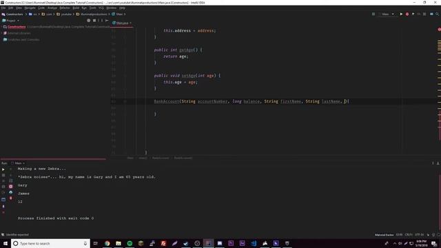 Java Complete Tutorial Ep. 20 - Getters & Setters + Bank Account смотреть онлайн
