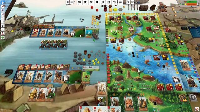 Raiders Of The North Sea + Exps | 2 Player | Full Playthrough | Tabletop Simulator | 2020-11-22