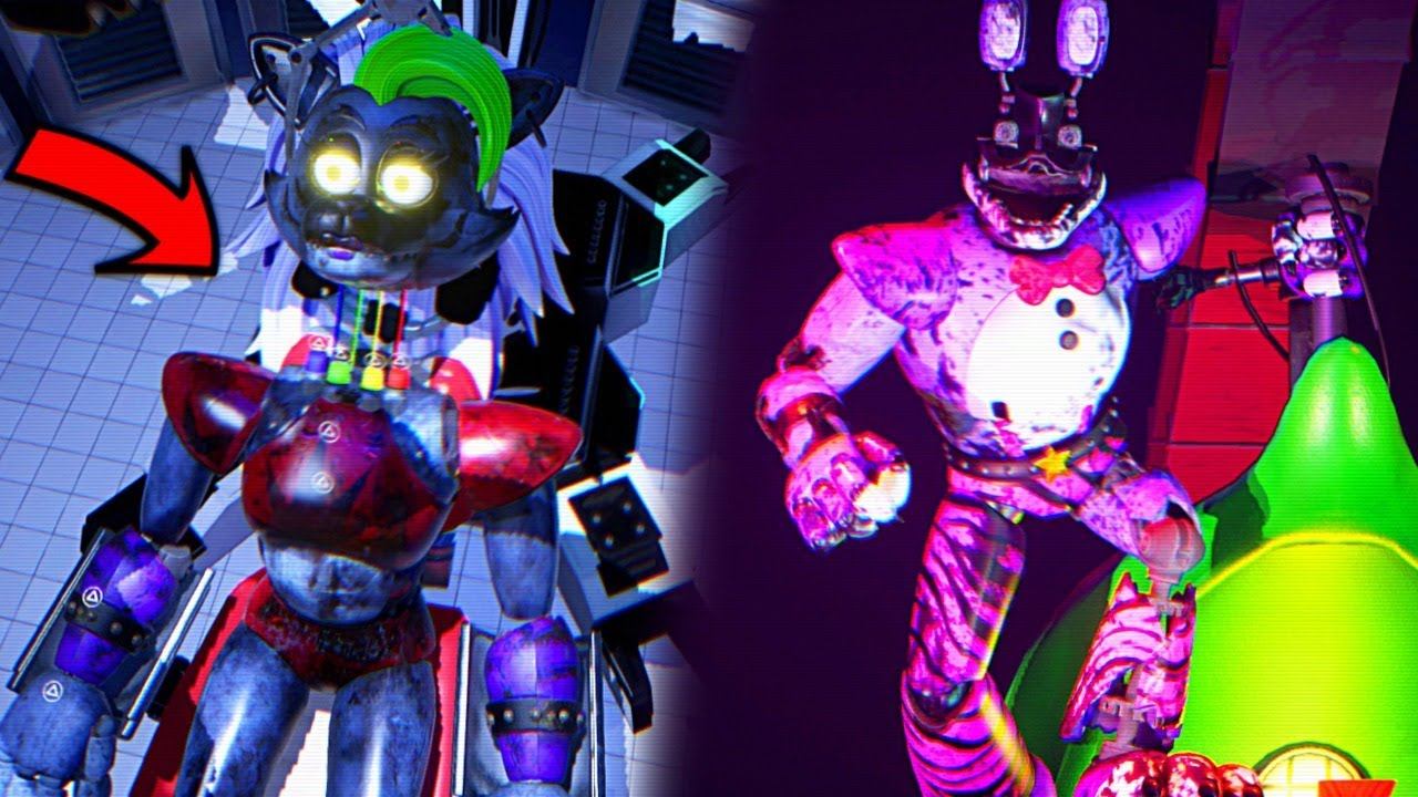 ПОЧИНИЛ РОКСИ и УНИЧТОЖИЛ БОННИ без ЛИЦА FNAF Security Breach Обновление + Мод смотреть онлайн