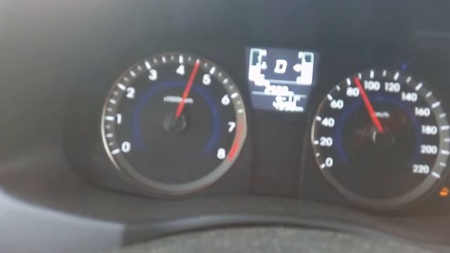 переключение передач Hyundai Solaris 1,6 с АКПП 6 ступеней смотреть онлайн