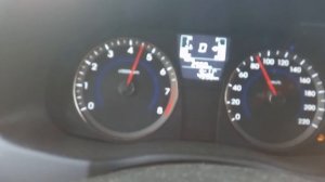 переключение передач Hyundai Solaris 1,6 с АКПП 6 ступеней