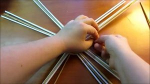 Ажурная корзинка из газетных трубочек. Урок 1. Плетение круглого донышка