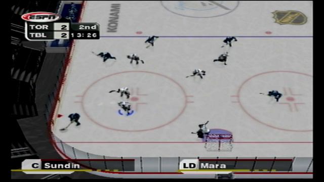 ESPN National Hockey Night (ps2)  Longplay Lightning Vs Maple Leafs