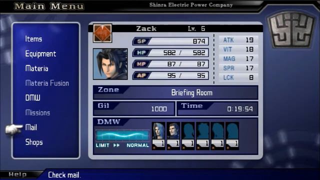 Final Fantasy VII: Crisis Core - PSP смотреть онлайн