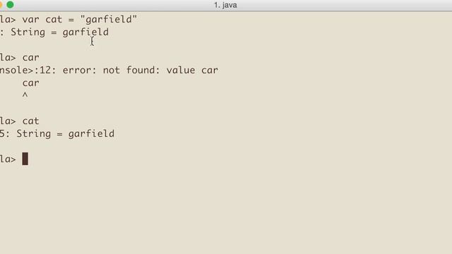Scala variable assignment with var and val смотреть онлайн