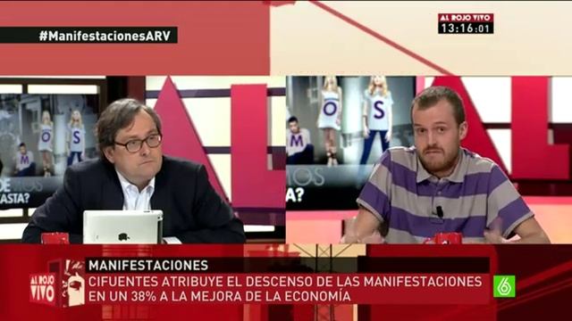 Rifirrafe de Marhuenda y Padilla por el paro juvenil - Al Rojo Vivo смотреть онлайн