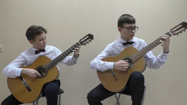 Дуэт гитаристов Искаков Ярослав и Кузенков Егор - А. Виницкий. В цирке. смотреть онлайн