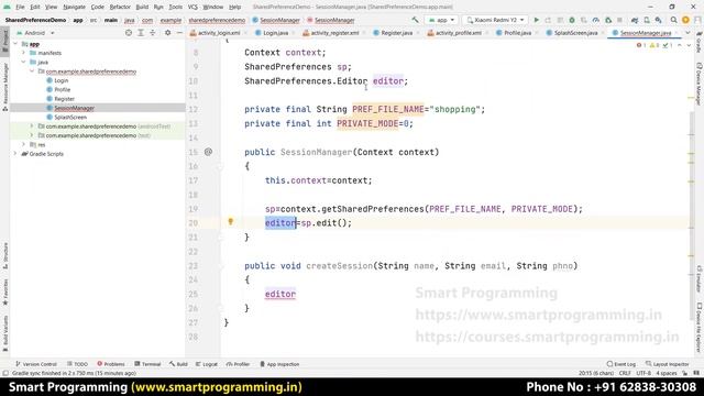 Shared Preferences: Save & Retrieve Data Android Studio | Session Management - Login & Register #40 смотреть онлайн