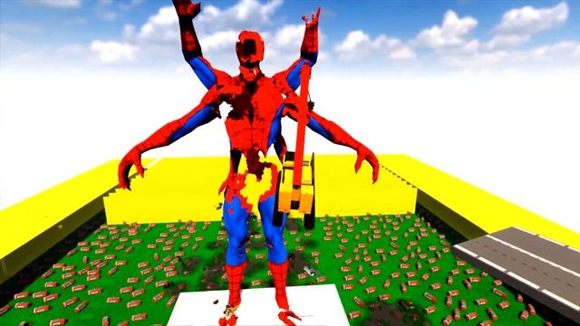 Cars vs Spider-man Monster ! Teardown смотреть онлайн