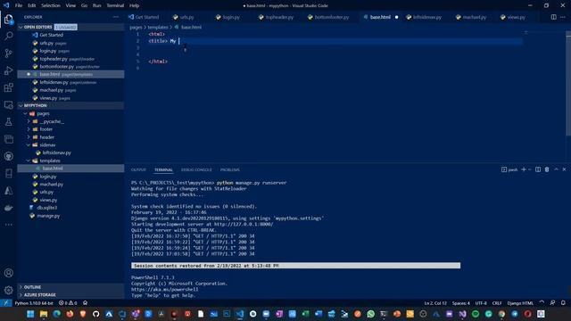 Learning Django Python Live - 002 - Basics of URL routing смотреть онлайн