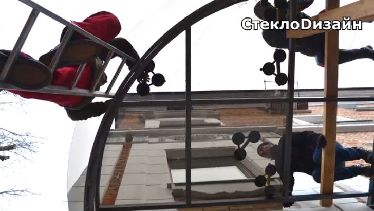 СтеклоДизайн: установка козырька смотреть онлайн