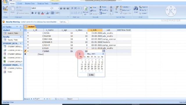 How to Insert, delete and modify table data in MS ACCESS смотреть онлайн