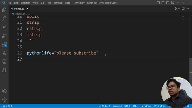 Python Strings | String Methods in Python | Python Tutorials in Telugu | Python for Beginners смотреть онлайн