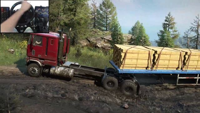 SnowRunner - Ford 9000 rear-wheel works wonders) смотреть онлайн