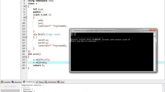 Copy Constructor in C++ | C++ Tutorials for Beginners #14 смотреть онлайн