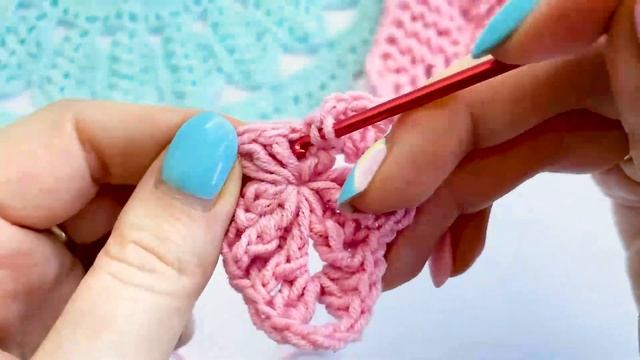 Треугольный мотив для пледа | Вязание крючком | Мотив крючком смотреть онлайн