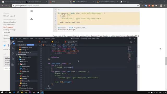 3. Svelte 3 + Yii2 Rest Api | insert ข้อมูลลง api смотреть онлайн