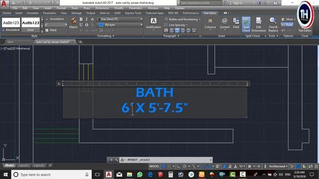 Autocad In Urdu/Hindi Lecture 27/Project Part 8/Texting in autocad/p-2 /Tutorials Hous смотреть онлайн
