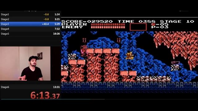 Castlevania NES 1986 - Кастельвания Нинтендо 1986 Спидран Мировой рекорд Speedru.mp4 смотреть онлайн
