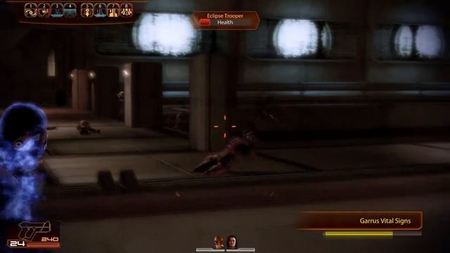 Mass Effect 2 - Adept, No Shooting. Archangel's Recruit Mission - Eclipse Part [1/3] *HD* смотреть онлайн