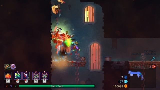 Самый стеклянный билд? / Волшебные ракеты + метательные ножи и филин / Dead Cells Fear the Rampager смотреть онлайн