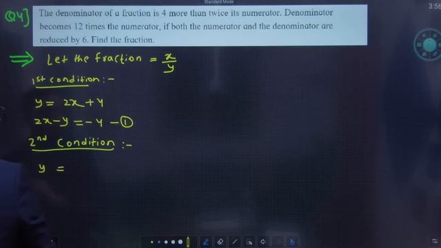 10th Algebra Chapter 1 | Practice Set-1.5 | Linear Equations in Two Variables | Lecture 10 | смотреть онлайн