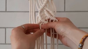 Листья макраме. Узор для панно