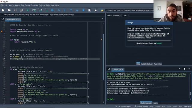 Análisis numérico: Diferenciación en Python y Matlab. смотреть онлайн
