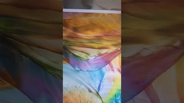 Энкаустика утюгом и восковыми мелками. "Этот прекрасный мир". смотреть онлайн
