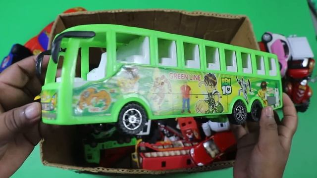 Video About Various Vehicles from the Box | Police cars, School Bus, Auto Rickshaw and many more смотреть онлайн